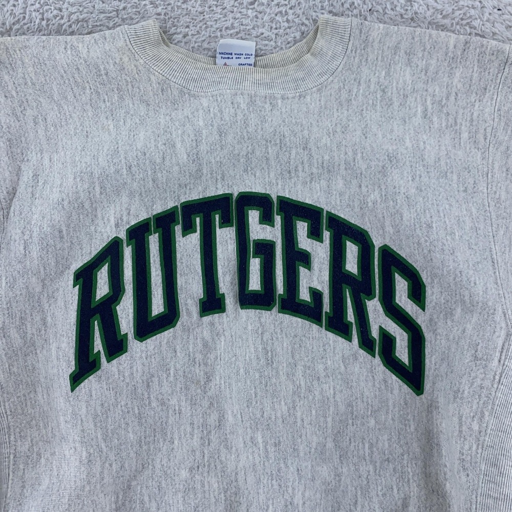 Vintage Rutgers University Crewneck Sweatshirt Mens XS‎ NCAA Scarlet Knights 90s